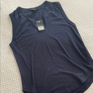 Women's Navy Sleeveless Top
